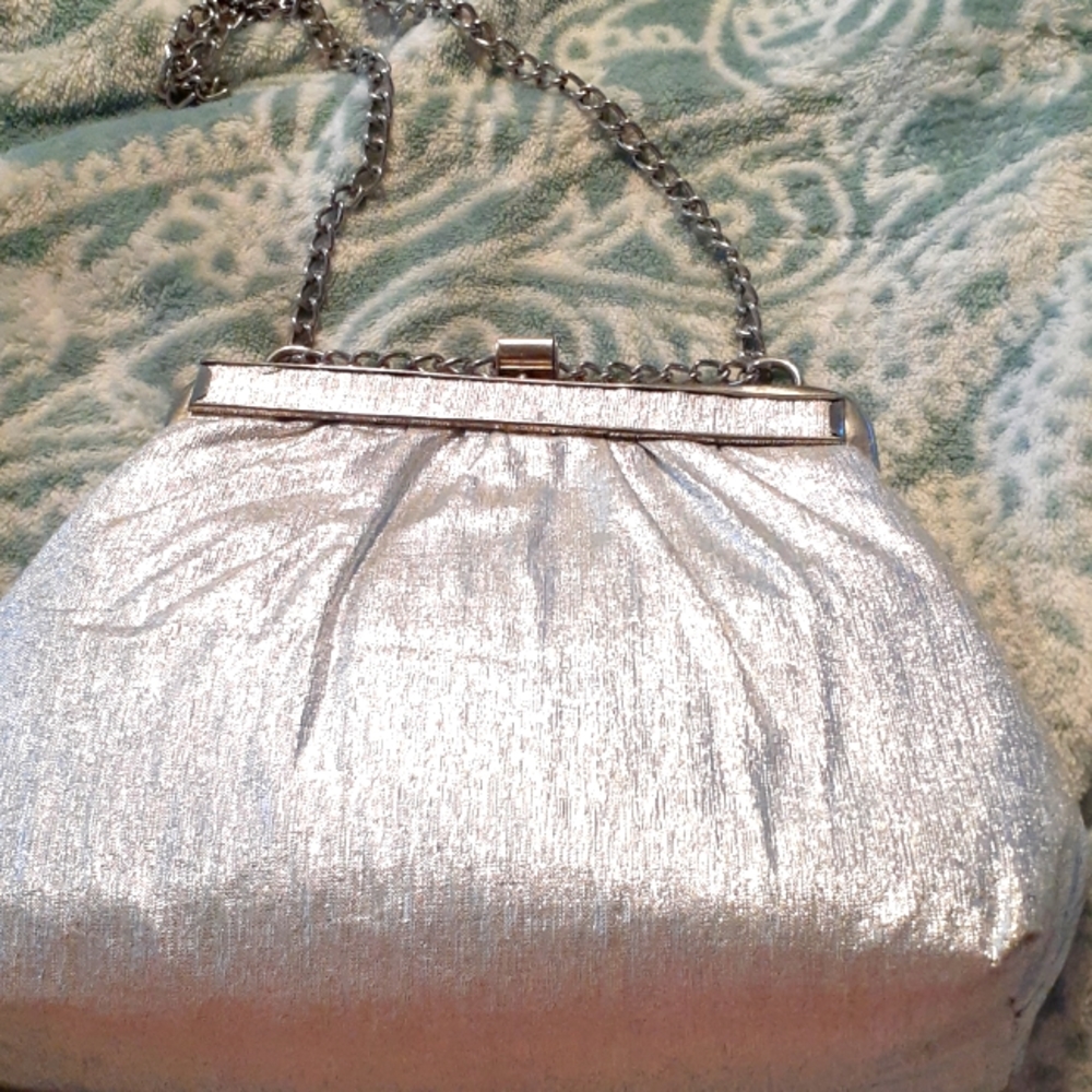 Vintage silver, dressy purse